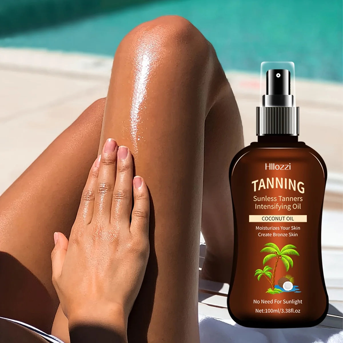100Ml/3.38Fl.Oz Coconut Tanning Oil Sunless Tannersintensifying Oil Sunless Tannersintensifying Oil New Summer Products